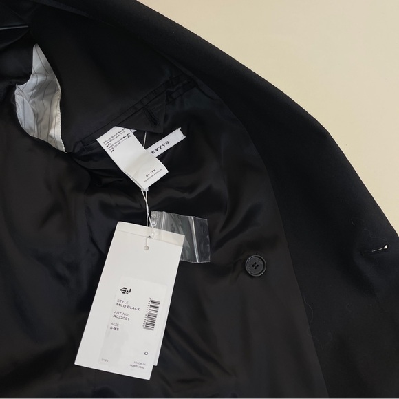 NWT EYTYS Milo Blazer in Black Oversized Boxy Minimalist Sophisticated Business - Picture 8 of 10
